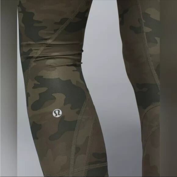 Lululemon Run Inspire Crop II Camo Fatigue Leggings SZ 6 - Picture 11 of 12